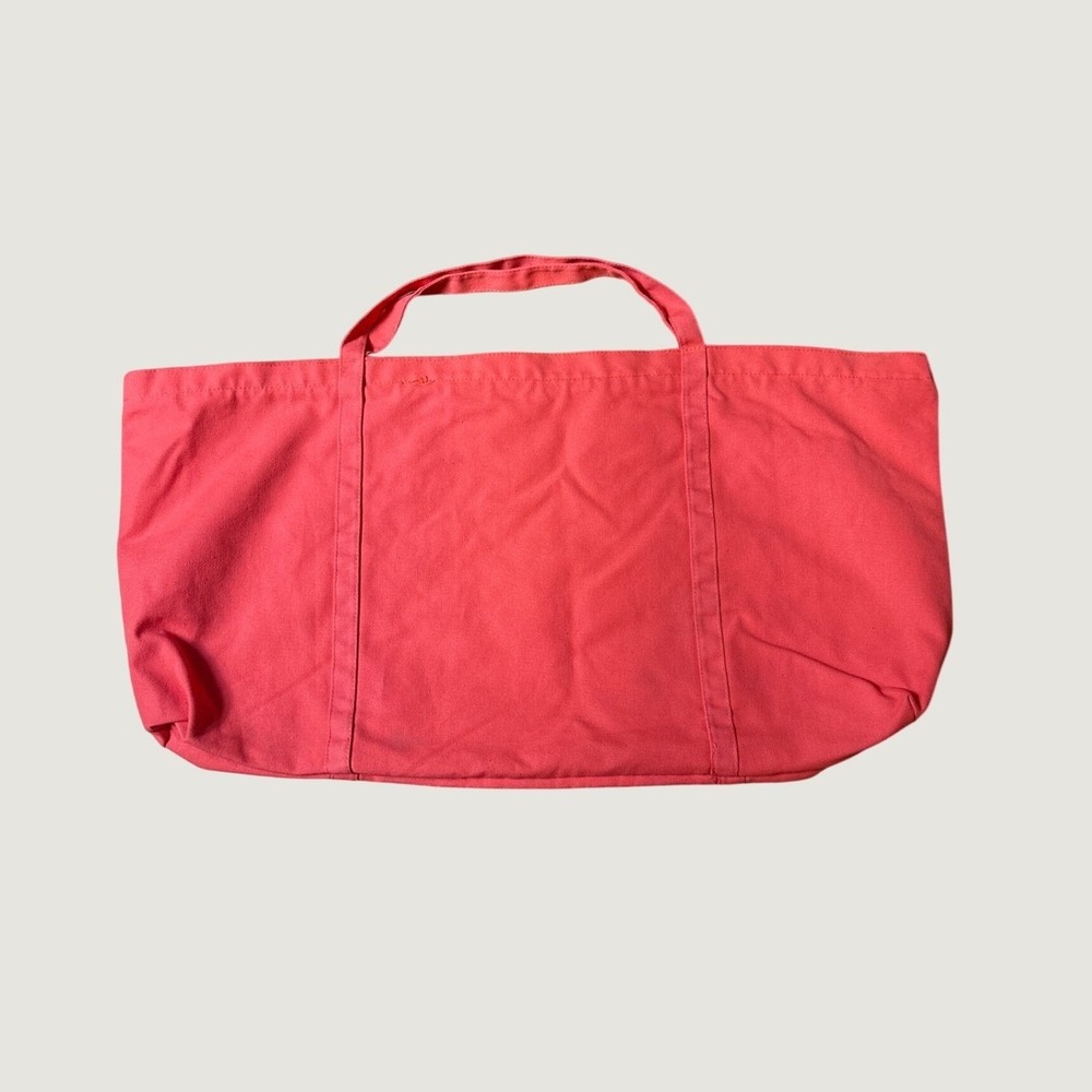 Canvas Tote Bag Unisex Orange XL Extra Large Beach Grocery SIZE XL